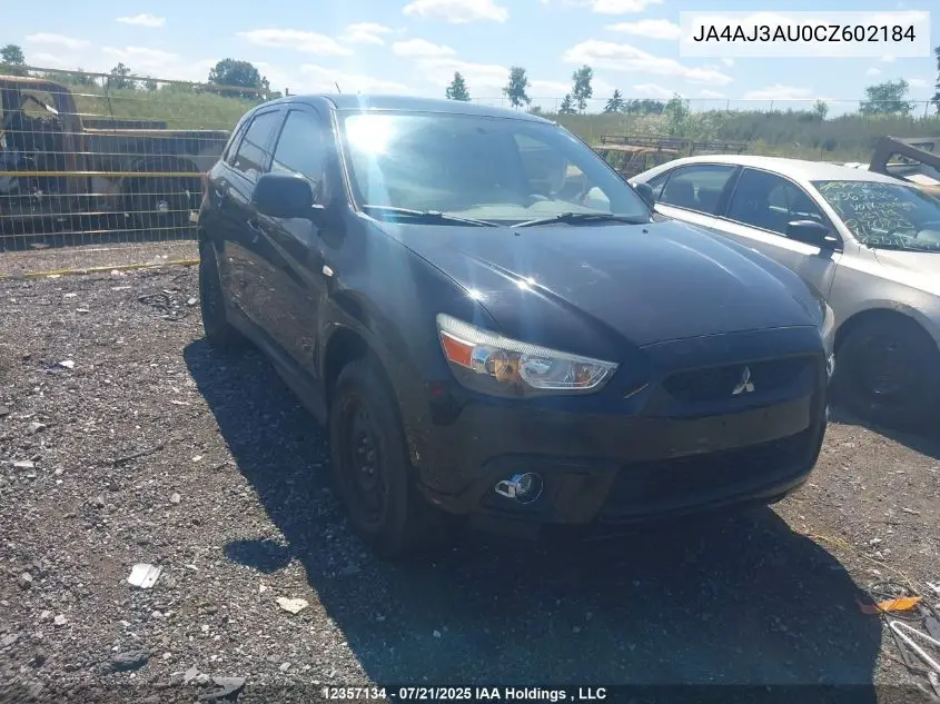 2012 Mitsubishi Rvr VIN: JA4AJ3AU0CZ602184 Lot: 12357134