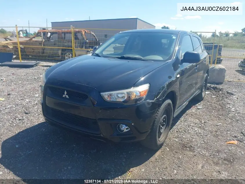 2012 Mitsubishi Rvr VIN: JA4AJ3AU0CZ602184 Lot: 12357134