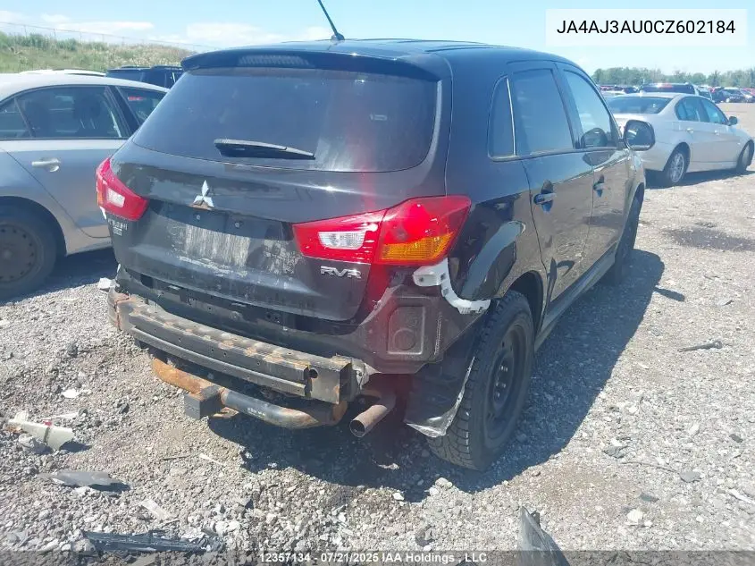 2012 Mitsubishi Rvr VIN: JA4AJ3AU0CZ602184 Lot: 12357134