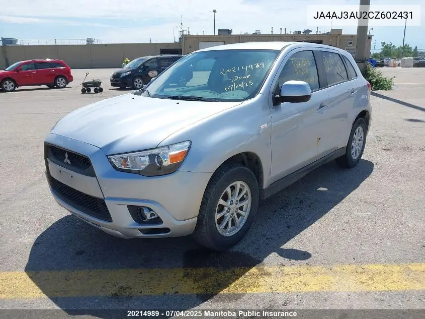 2012 Mitsubishi Rvr Se VIN: JA4AJ3AU2CZ602431 Lot: 20214989