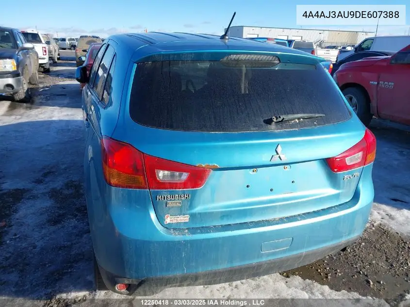 2013 Mitsubishi Rvr Se VIN: 4A4AJ3AU9DE607388 Lot: 12250418