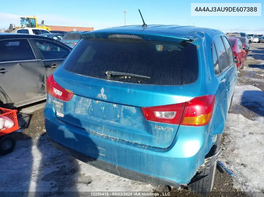 2013 Mitsubishi Rvr Se VIN: 4A4AJ3AU9DE607388 Lot: 12250418