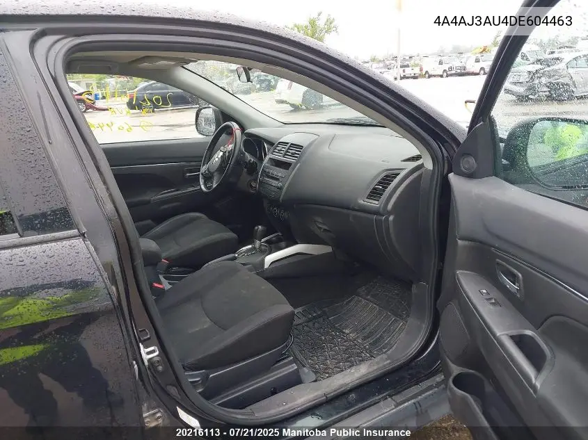 2013 Mitsubishi Rvr Se VIN: 4A4AJ3AU4DE604463 Lot: 20216113