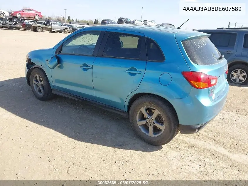 2013 Mitsubishi Rvr Se VIN: 4A4AJ3AU8DE607589 Lot: 30062565