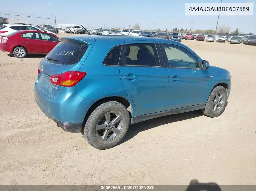 2013 Mitsubishi Rvr Se VIN: 4A4AJ3AU8DE607589 Lot: 30062565