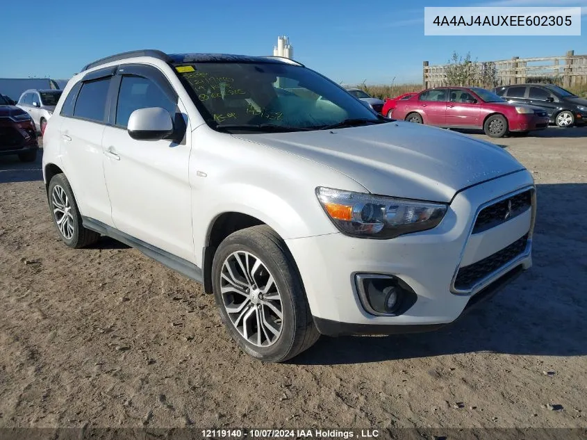 2014 Mitsubishi Rvr VIN: 4A4AJ4AUXEE602305 Lot: 12119140