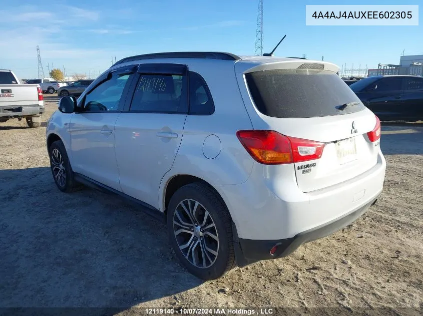 2014 Mitsubishi Rvr VIN: 4A4AJ4AUXEE602305 Lot: 12119140
