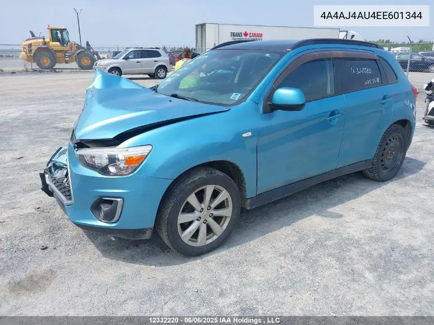 2014 Mitsubishi Rvr Gt VIN: 4A4AJ4AU4EE601344 Lot: 12332220