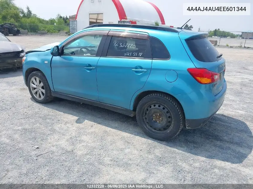 2014 Mitsubishi Rvr Gt VIN: 4A4AJ4AU4EE601344 Lot: 12332220