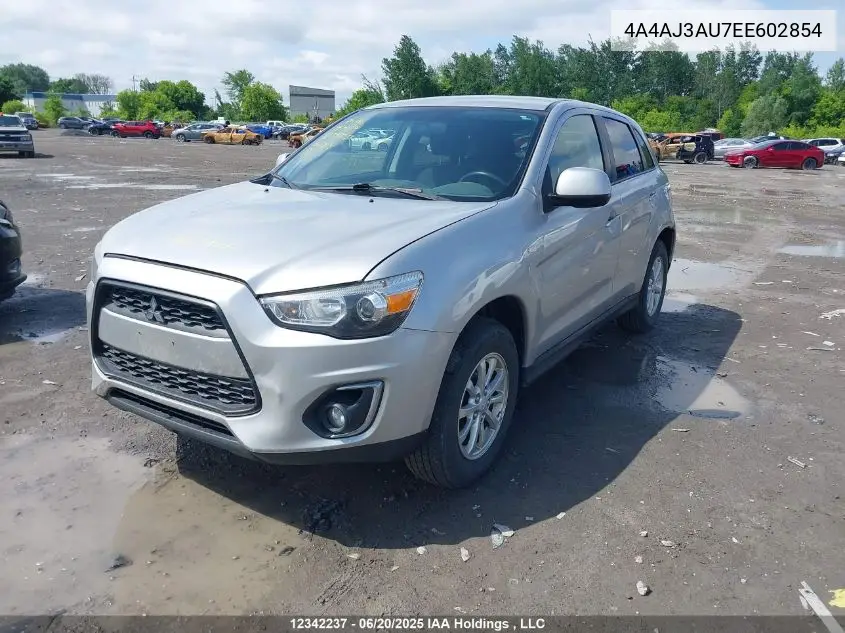 2014 Mitsubishi Rvr Se VIN: 4A4AJ3AU7EE602854 Lot: 12342237