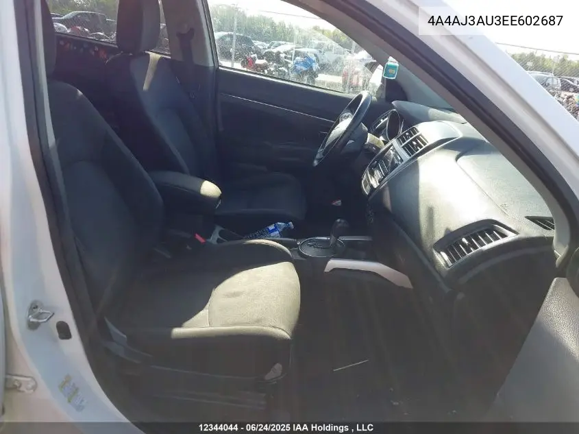 2014 Mitsubishi Rvr Se VIN: 4A4AJ3AU3EE602687 Lot: 12344044