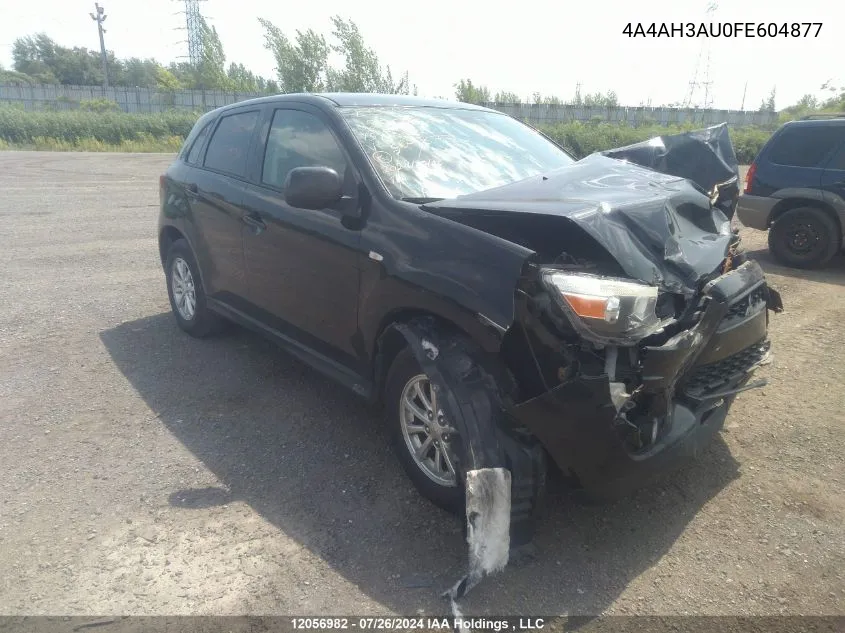 2015 Mitsubishi Rvr VIN: 4A4AH3AU0FE604877 Lot: 12056982