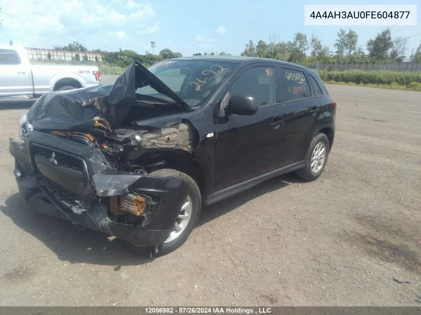 2015 Mitsubishi Rvr VIN: 4A4AH3AU0FE604877 Lot: 12056982