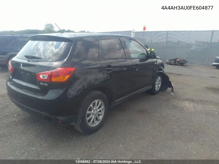 2015 Mitsubishi Rvr VIN: 4A4AH3AU0FE604877 Lot: 12056982
