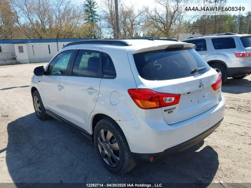 2015 Mitsubishi Rvr Gt VIN: 4A4AJ4AW1FE608349 Lot: 12292714X