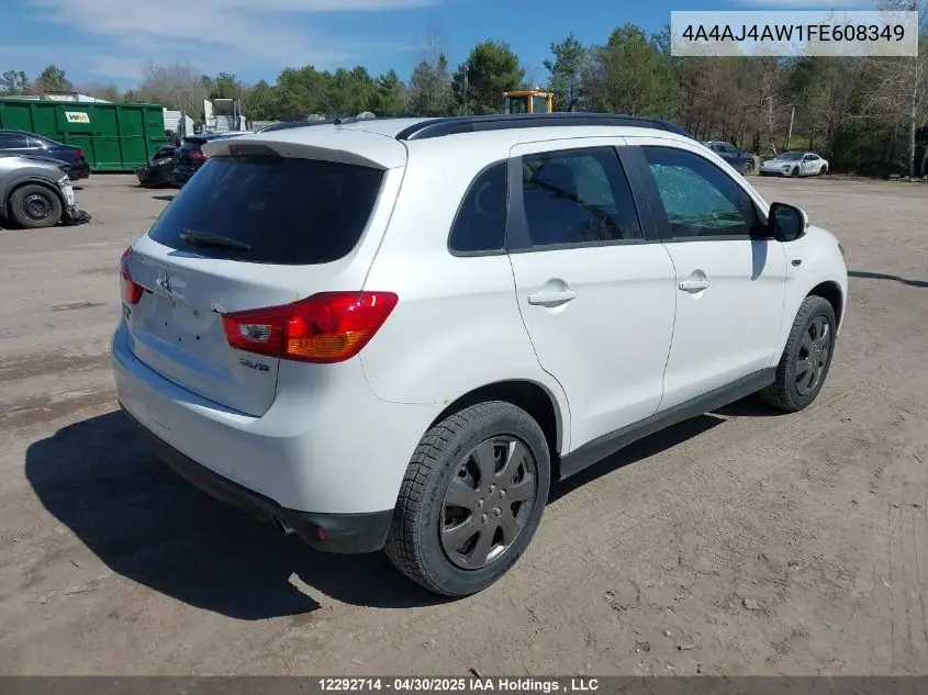 2015 Mitsubishi Rvr Gt VIN: 4A4AJ4AW1FE608349 Lot: 12292714X