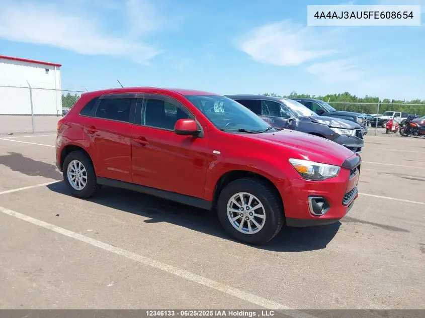2015 Mitsubishi Rvr Se VIN: 4A4AJ3AU5FE608654 Lot: 12346133