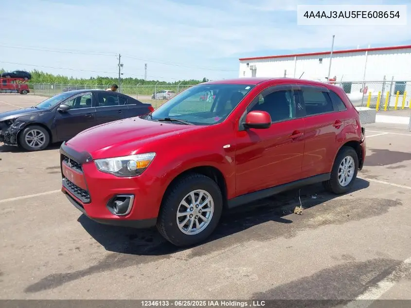 2015 Mitsubishi Rvr Se VIN: 4A4AJ3AU5FE608654 Lot: 12346133