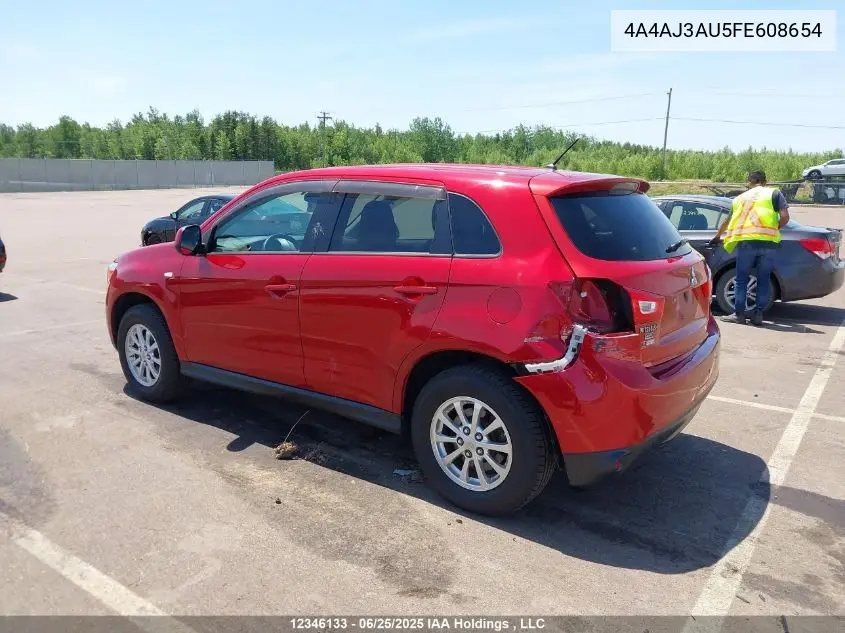 2015 Mitsubishi Rvr Se VIN: 4A4AJ3AU5FE608654 Lot: 12346133