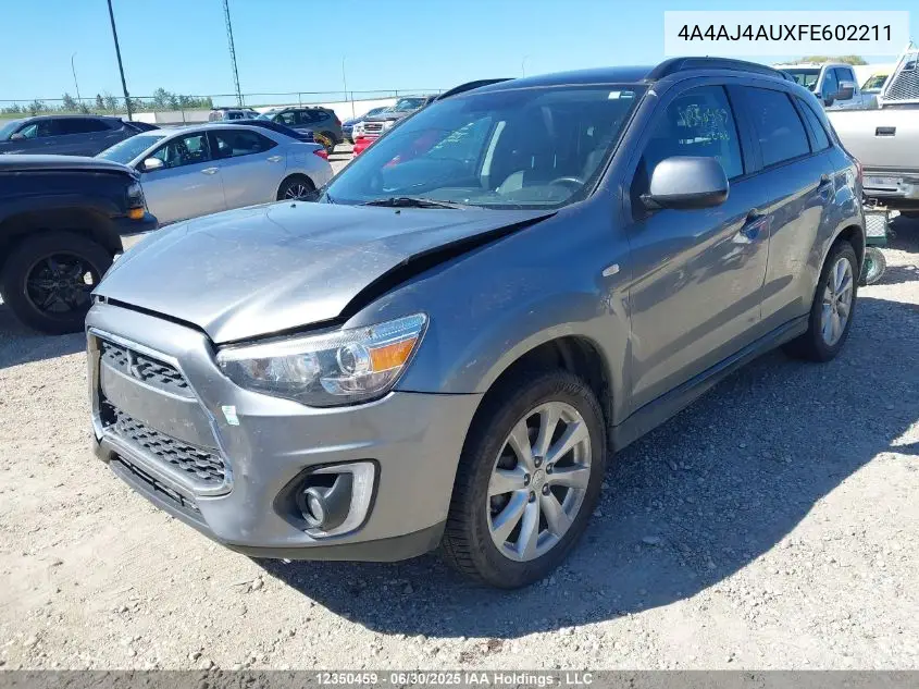 2015 Mitsubishi Rvr Gt/Se VIN: 4A4AJ4AUXFE602211 Lot: 12350459