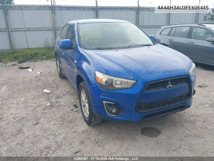 2015 Mitsubishi Rvr Es/Se VIN: 4A4AH3AU3FE606445 Lot: 12360367