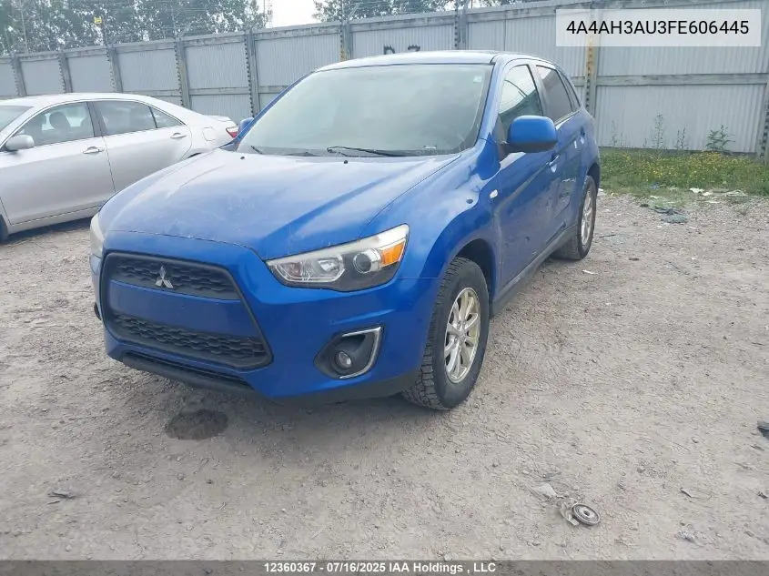 2015 Mitsubishi Rvr Es/Se VIN: 4A4AH3AU3FE606445 Lot: 12360367