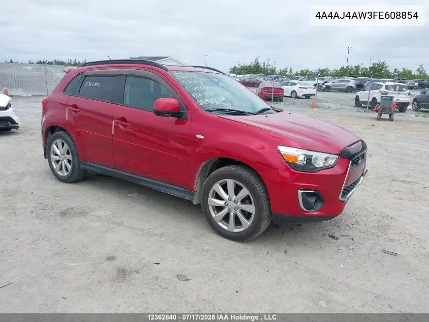 2015 Mitsubishi Rvr Gt VIN: 4A4AJ4AW3FE608854 Lot: 12362840