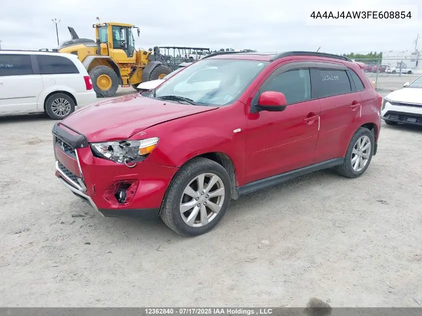 2015 Mitsubishi Rvr Gt VIN: 4A4AJ4AW3FE608854 Lot: 12362840