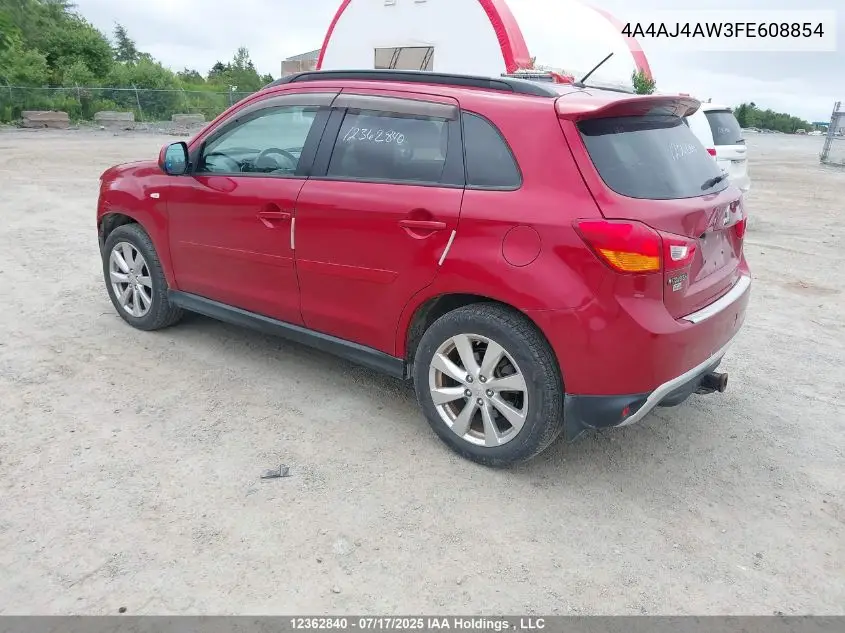 2015 Mitsubishi Rvr Gt VIN: 4A4AJ4AW3FE608854 Lot: 12362840