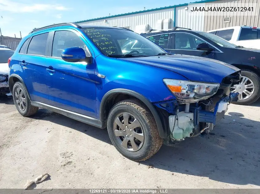 2016 Mitsubishi Rvr Gt VIN: JA4AJ4AW2GZ612941 Lot: 12269121