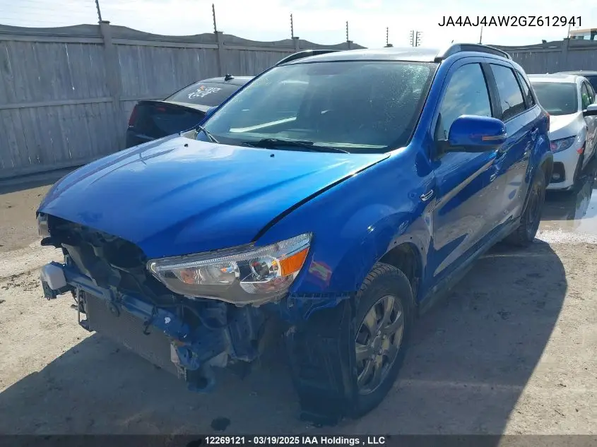 2016 Mitsubishi Rvr Gt VIN: JA4AJ4AW2GZ612941 Lot: 12269121