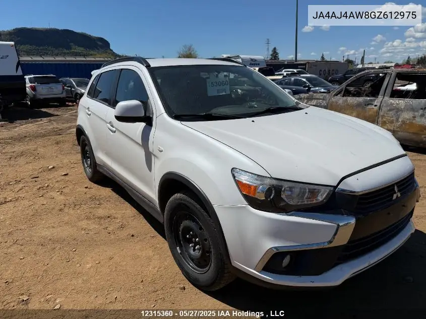 2016 Mitsubishi Rvr Gt VIN: JA4AJ4AW8GZ612975 Lot: 12315360