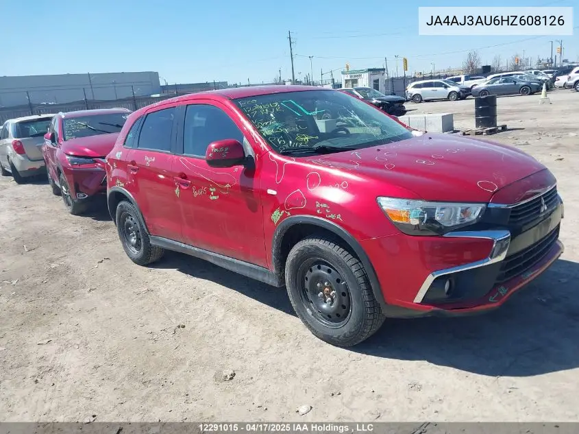 2017 Mitsubishi Rvr Se VIN: JA4AJ3AU6HZ608126 Lot: 12291015