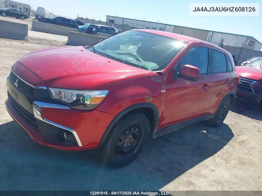 2017 Mitsubishi Rvr Se VIN: JA4AJ3AU6HZ608126 Lot: 12291015