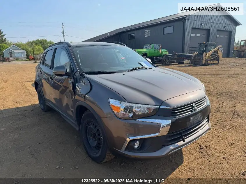 2017 Mitsubishi Rvr Se Limited/Gt VIN: JA4AJ4AW3HZ608561 Lot: 12325522