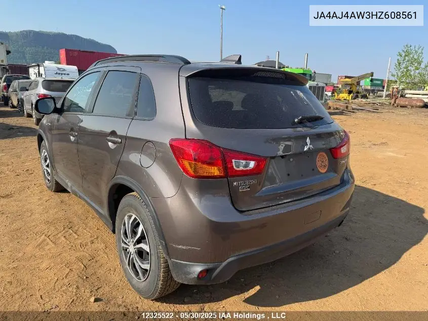 2017 Mitsubishi Rvr Se Limited/Gt VIN: JA4AJ4AW3HZ608561 Lot: 12325522