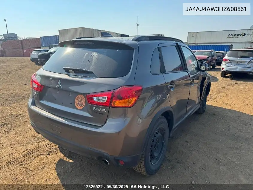 2017 Mitsubishi Rvr Se Limited/Gt VIN: JA4AJ4AW3HZ608561 Lot: 12325522
