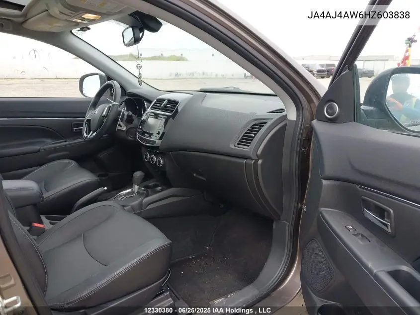2017 Mitsubishi Rvr Se Limited/Gt VIN: JA4AJ4AW6HZ603838 Lot: 12330380