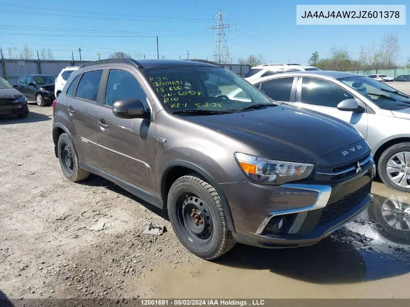 2018 Mitsubishi Rvr VIN: JA4AJ4AW2JZ601378 Lot: 12001691