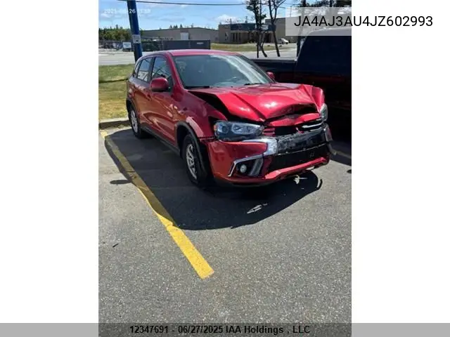 2018 Mitsubishi Rvr Se VIN: JA4AJ3AU4JZ602993 Lot: 12347691