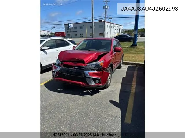 2018 Mitsubishi Rvr Se VIN: JA4AJ3AU4JZ602993 Lot: 12347691