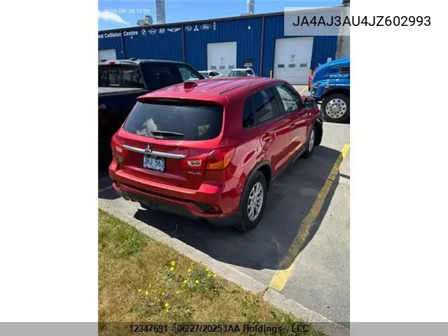 2018 Mitsubishi Rvr Se VIN: JA4AJ3AU4JZ602993 Lot: 12347691