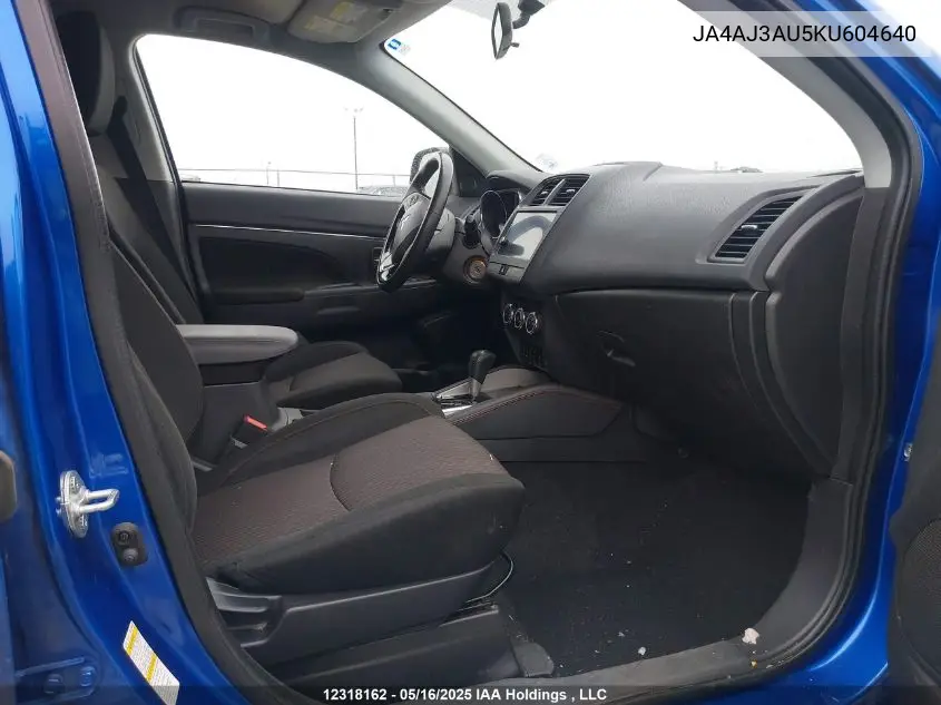 2019 Mitsubishi Rvr Se VIN: JA4AJ3AU5KU604640 Lot: 12318162