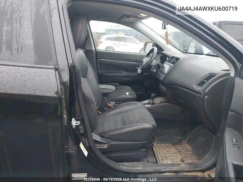 2019 Mitsubishi Rvr Gt/Se Black Edition/Se Limited Edition VIN: JA4AJ4AWXKU600719 Lot: 12336948