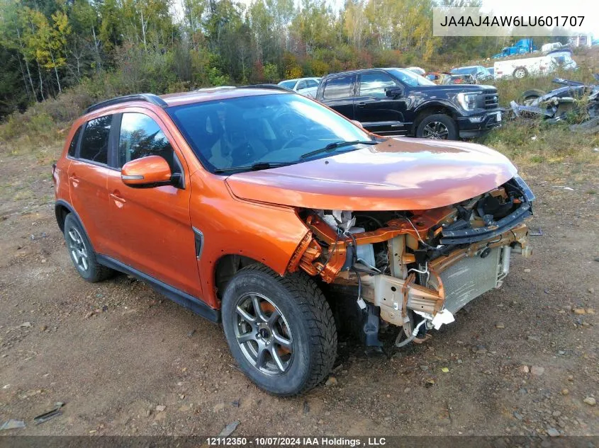 2020 Mitsubishi Rvr VIN: JA4AJ4AW6LU601707 Lot: 12112350