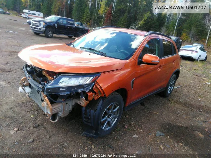 2020 Mitsubishi Rvr VIN: JA4AJ4AW6LU601707 Lot: 12112350