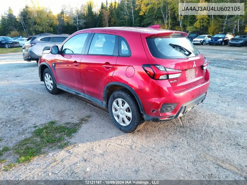 2020 Mitsubishi Rvr VIN: JA4AJ3AU4LU602105 Lot: 12121167