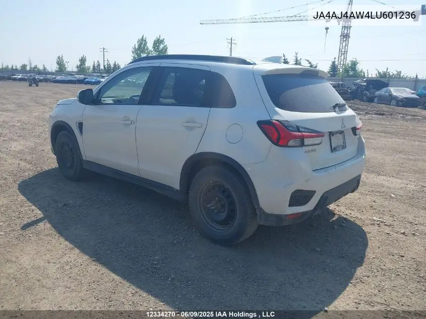 2020 Mitsubishi Rvr Gt/Limited Edition/Se/Sel VIN: JA4AJ4AW4LU601236 Lot: 12334270