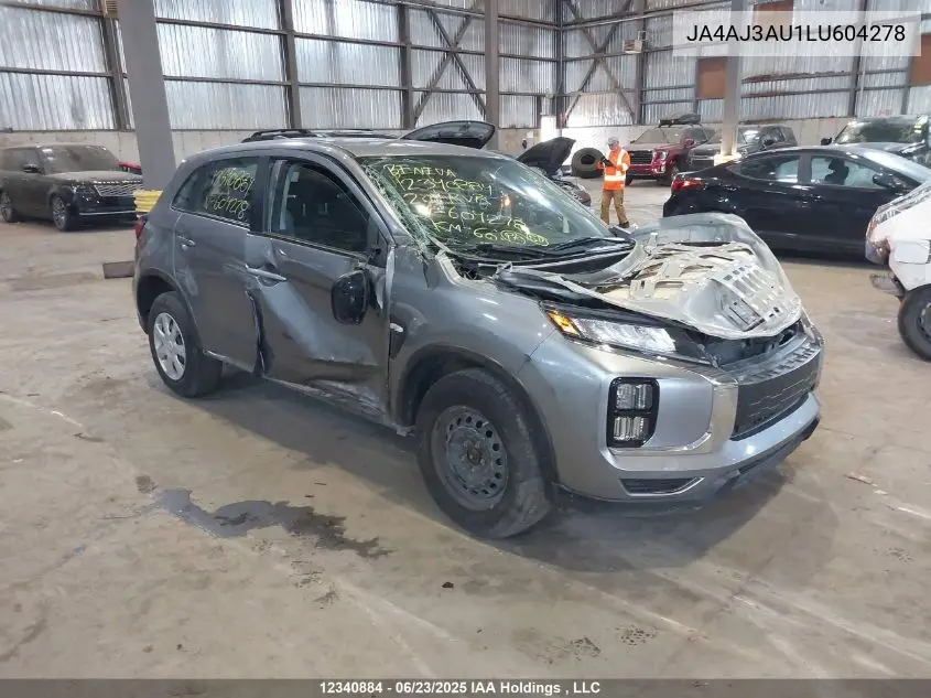 2020 Mitsubishi Rvr Es/Se VIN: JA4AJ3AU1LU604278 Lot: 12340884