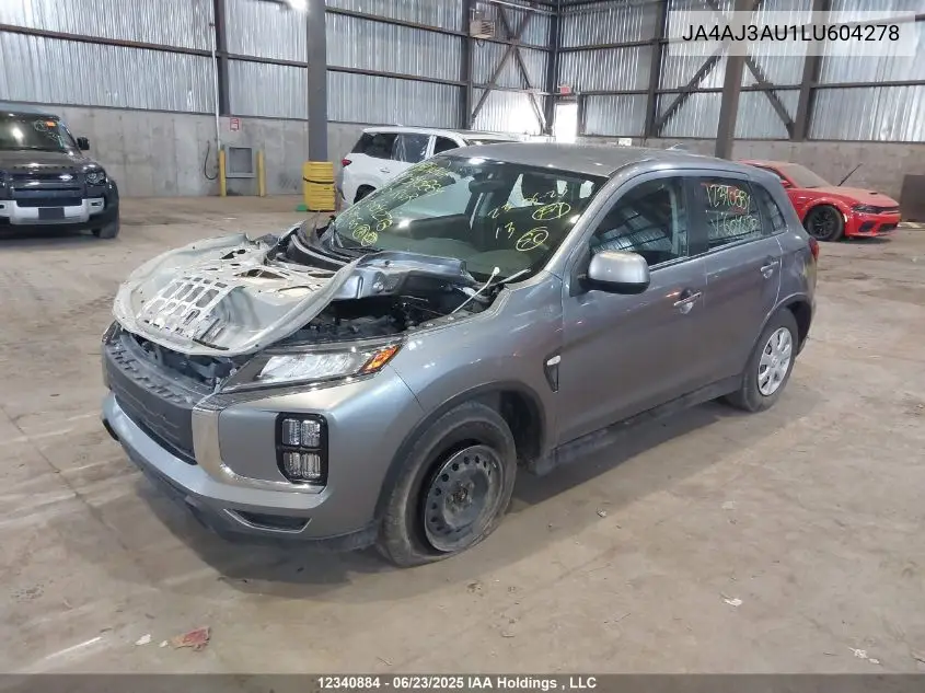 2020 Mitsubishi Rvr Es/Se VIN: JA4AJ3AU1LU604278 Lot: 12340884